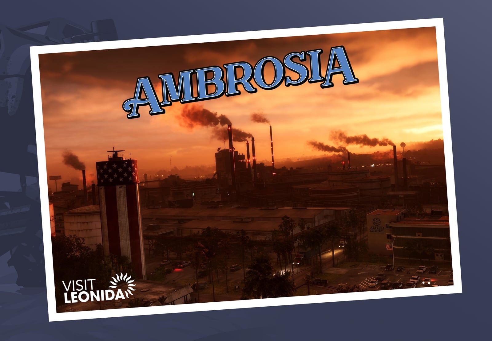 Ambrosia “Visit Leonida” postcard