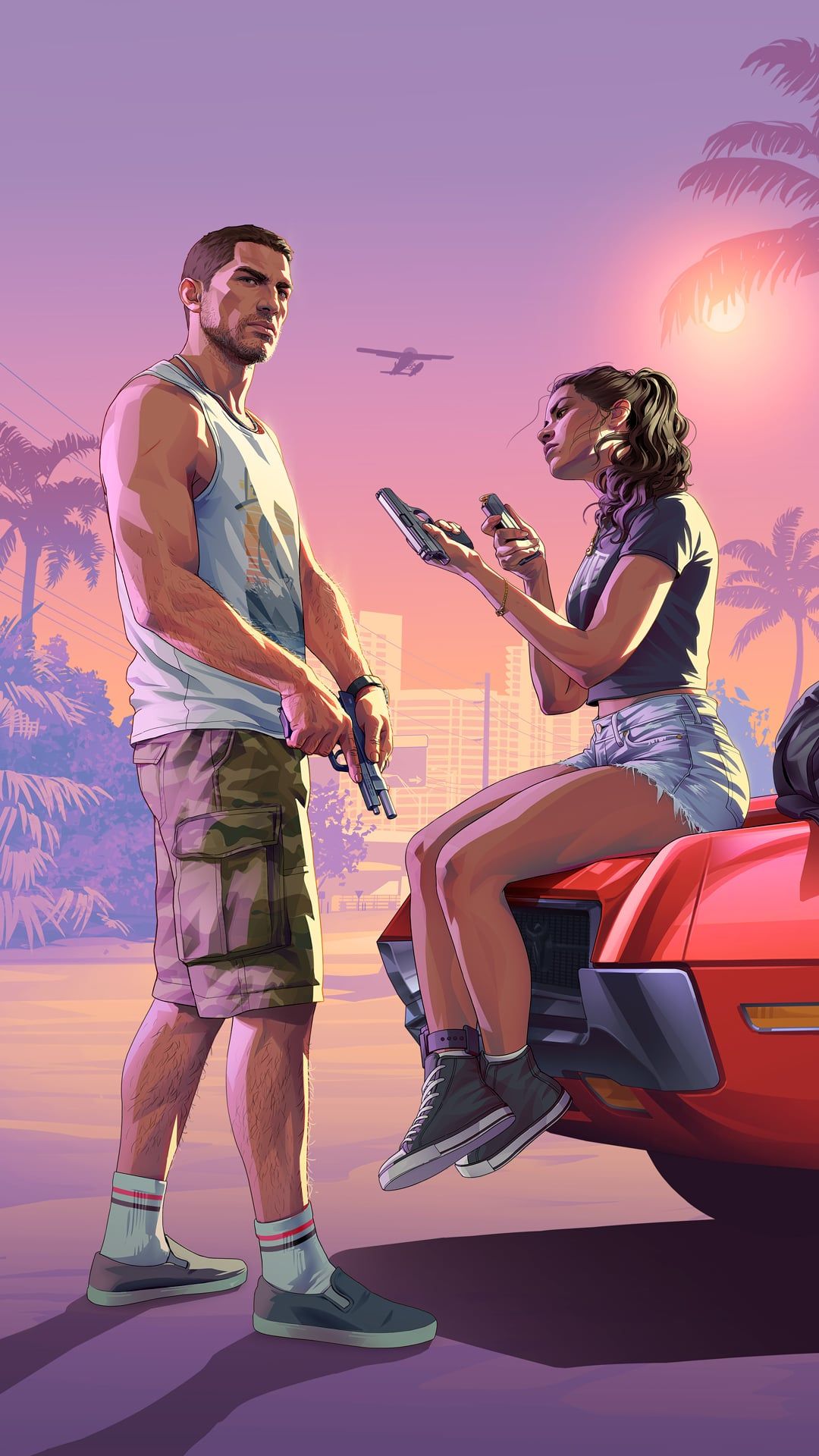 Jason Duval (left) and Lucia Caminos (right), the two playable leads.