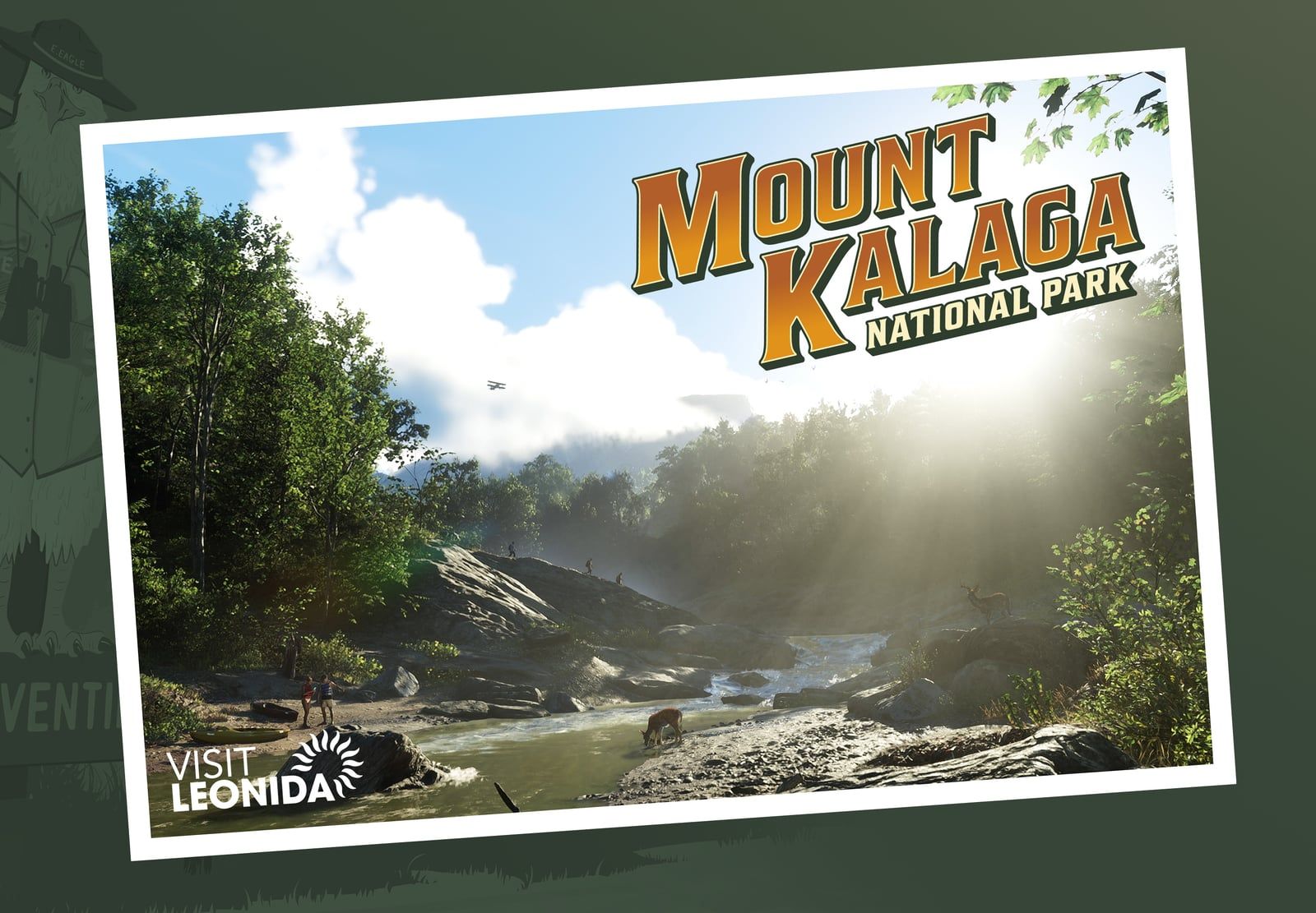Mount Kalaga “Visit Leonida” postcard