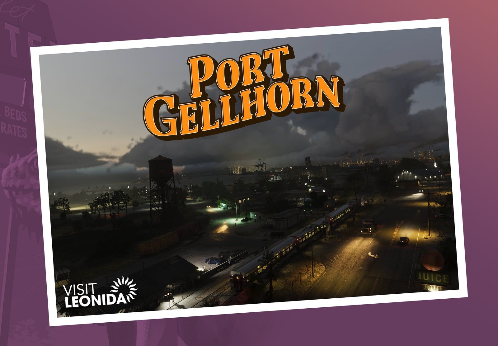 Port Gellhorn “Visit Leonida” postcard