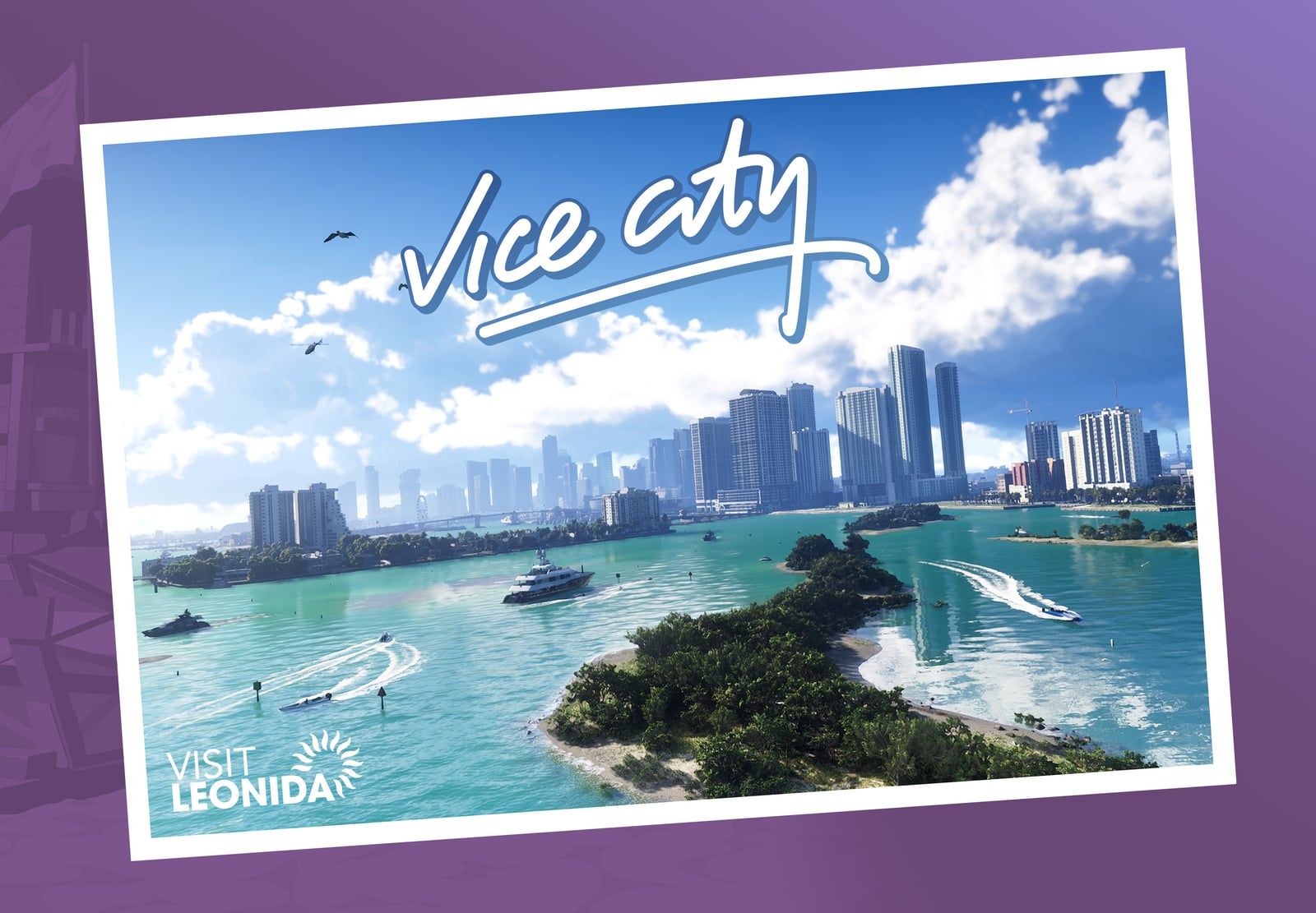 Vice City “Visit Leonida” postcard